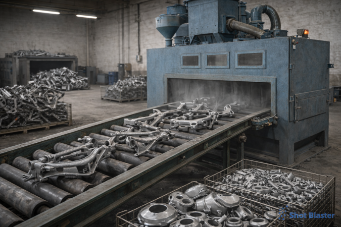 Shot Blasting Machine In Motorcycle Industry